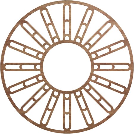 Ekena Millwork Hale Wood Fretwork Pierced Ceiling Medallion, Walnut, 36"OD x 13 1/8"ID x 1/4"T CMWP36X36X0250HHWA